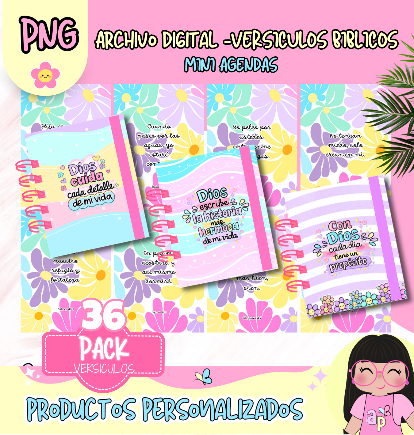 Mini Agenda - Versículos Biblicos