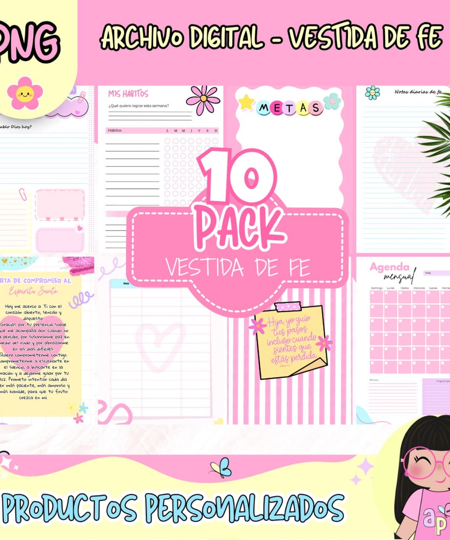 Diseño de Agenda Vestida de fe 💖