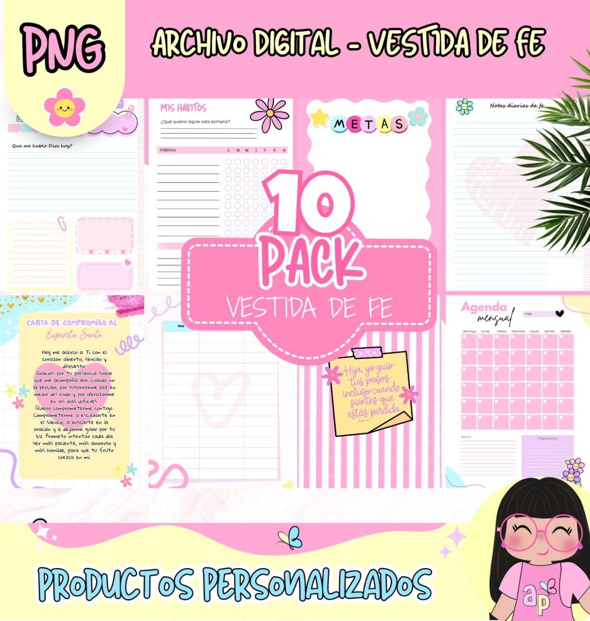 Diseño de Agenda Vestida de fe 💖