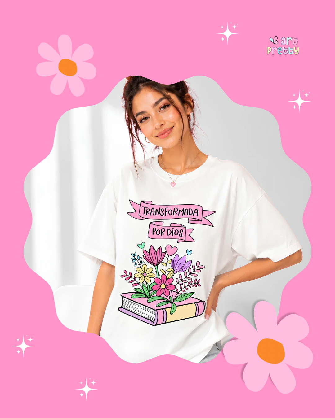 Camiseta Transformada por Dios